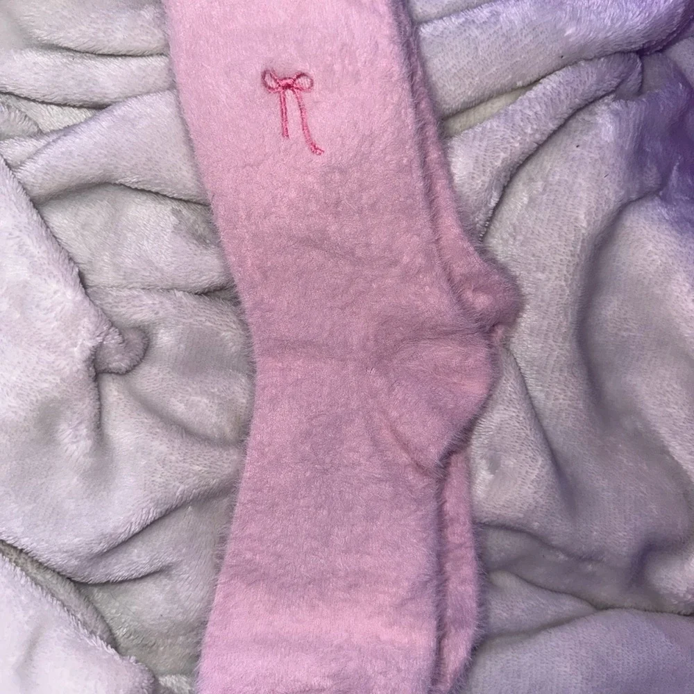Cozy Pink Fuzzy Socks